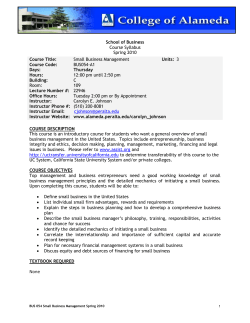 School of Business - College of Alameda