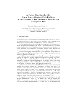 A Faster Algorithm for the Single Source Shortest Path Problem in