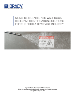 metal-detectable and washdown resistant identification solutions for