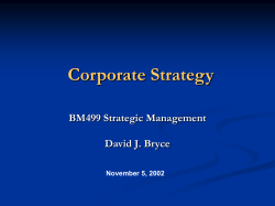 Introduction to Strategic Management