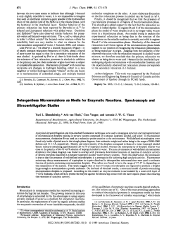 Detergentless Microemulsions as Media for Enzymatic Reactions