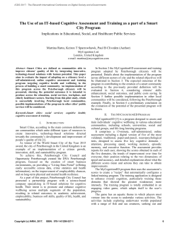 The Use of an IT-based Cognitive Assessment and