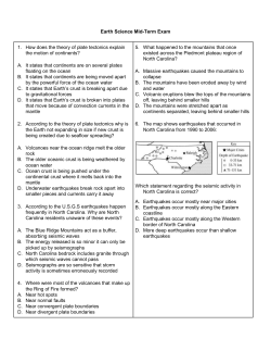 Earth Science Mid-Term Exam How does the theory of plate