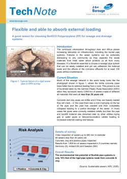 Flexible and able to absorb external loading