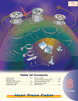 Heat Trace Cable - Tempco Electric Heater Corporation