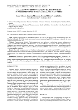 EVALUATION OF TRANSCUTANEOUS