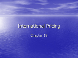 International Pricing