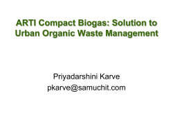 ARTI Compact Biogas