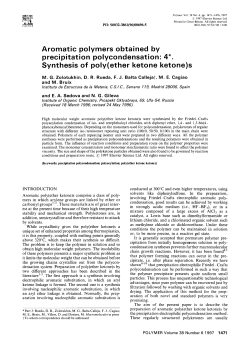Aromatic polymers obtained by precipitation polycondensation: 4
