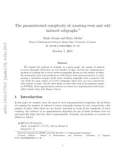 The parameterised complexity of counting even and odd