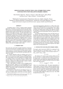 SPEECH OVERLAP DETECTION AND ATTRIBUTION