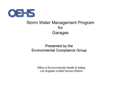Industrial Activities Storm Water Requirements Guidance Manual for