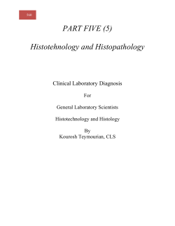 Histotehnology and Histopathology