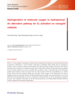 Hydrogenation of molecular oxygen to