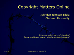 Slide 1 - Clarkson University