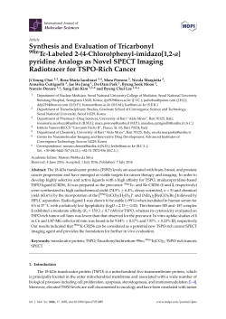 Synthesis and Evaluation of Tricarbonyl 99mTc-Labeled 2