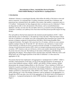 (29 April 2017) Determination of Short, Amyloid Beta Derived