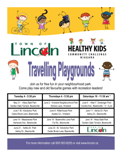 Join us for free fun in your neighbourhood park. Come play new and