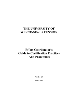 The Effort Reporting Cycle