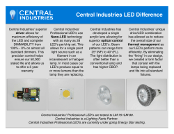 Central Industries LED Difference
