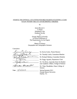 Finding the Optimal Locations for Bike Sharing Stations: A Case