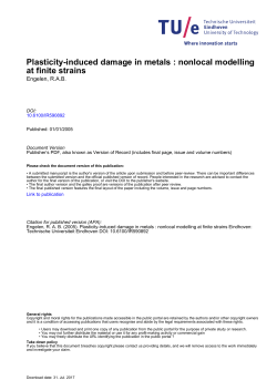 Plasticity-induced damage in metals : nonlocal modelling at