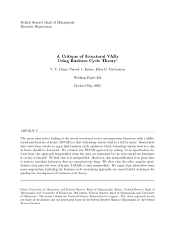 A Critique of Structural VARs Using Business Cycle Theory
