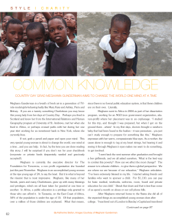common knowledge - The Foundation For Tomorrow