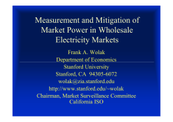 Measurement and Mitigation of Market Power in Wholesale
