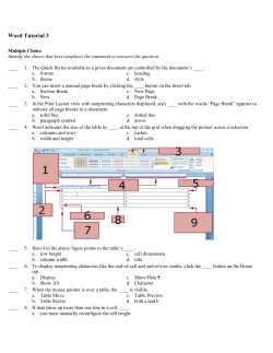 Word Tutorial 3
