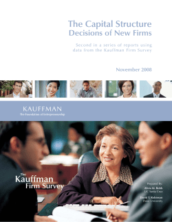 Read The Capital Structure Decisions of New Firms
