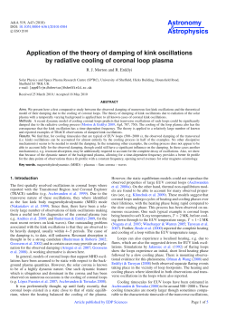 Application of the theory of damping of kink oscillations by radiative