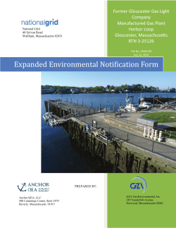 Expanded Environmental Noti ication Form - Gloucester