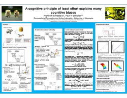 A cognitive principle of least effort explains many cognitive biases
