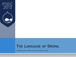 Drupal @ PSU