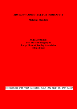 The Red Book (ACR[M]001:2014) - Advisory Committee for Roofsafety