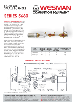 5680 Light Oil Small Burner