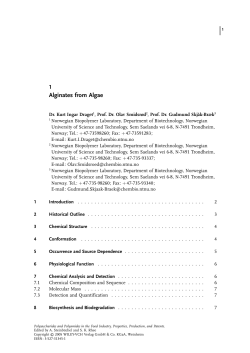 Alginates from Algae (PDF Available)