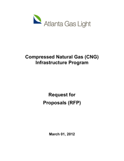 Compressed Natural Gas (CNG) Infrastructure Program Request for