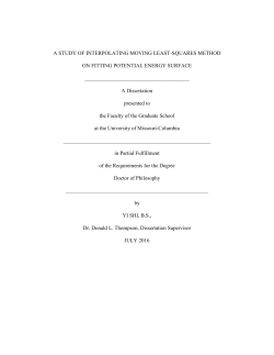a study of interpolating moving least-squares method on