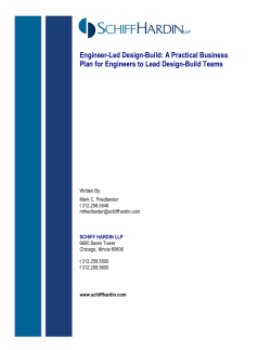 Engineer-Led Design-Build: A Practical Business
