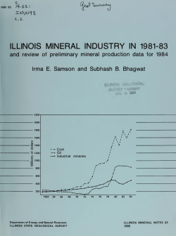 Illinois mineral industry in 1981/83 and review of