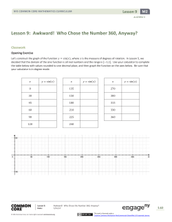 Lesson 9: Awkward! Who Chose the Number 360, Anyway?