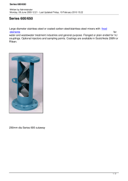 Series 600/650 - tps filtration ltd
