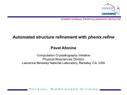 Automated structure refinement with phenix.refine