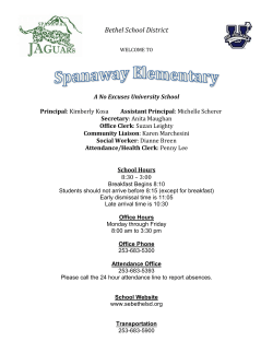 2015-2016 Student and Parent Handbook