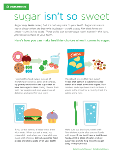 sugar isn`t so sweet - Delta Dental of Kansas