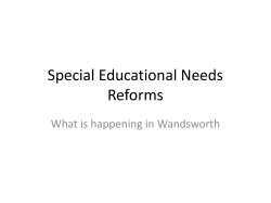 SEN Reforms - Positive Parent Action