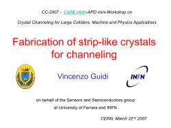 Sample fabrication I