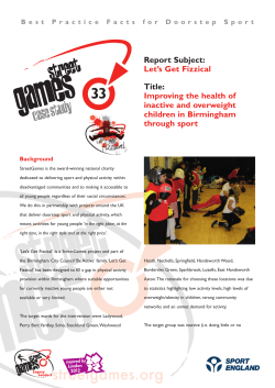 case study - StreetGames